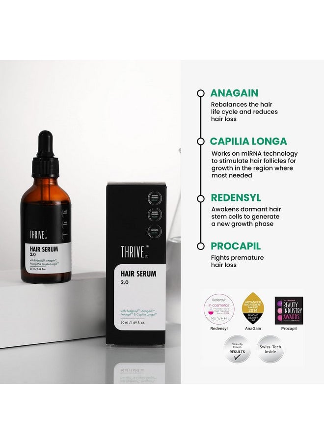 Restorative Hair Growth Duo | Hair Growth Serum 2.0 (50Ml) + Hair Vitalizing Rosemary Shampoo (250Ml) | With Caffeine, Black Castor Oil, Capila Longa Biotin | For Men And Women