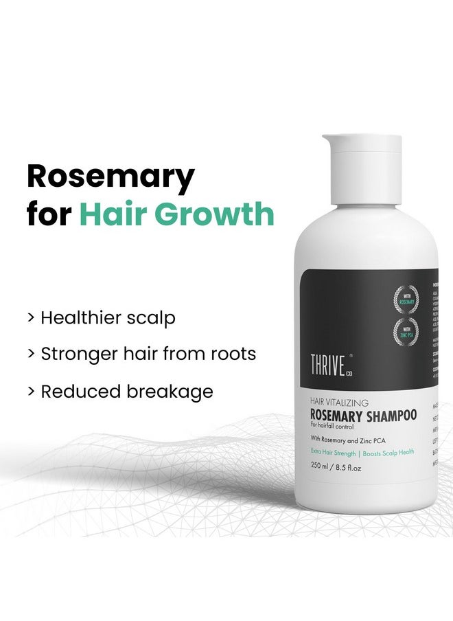 Restorative Hair Growth Duo | Hair Growth Serum 2.0 (50Ml) + Hair Vitalizing Rosemary Shampoo (250Ml) | With Caffeine, Black Castor Oil, Capila Longa Biotin | For Men And Women