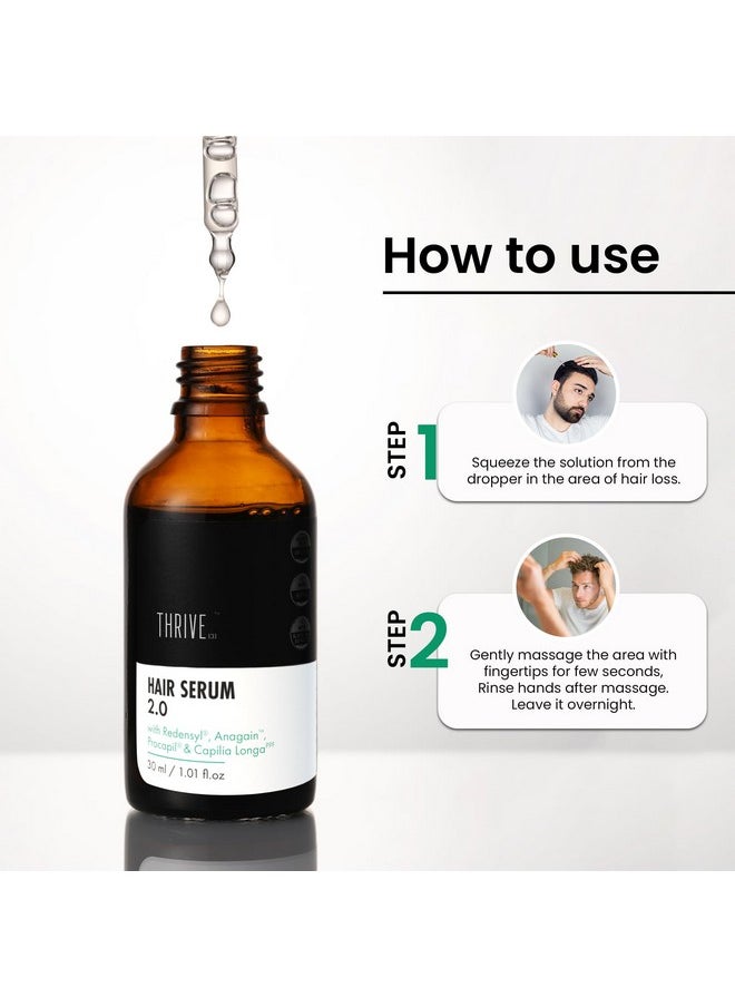 Restorative Hair Growth Duo | Hair Growth Serum 2.0 (50Ml) + Hair Vitalizing Rosemary Shampoo (250Ml) | With Caffeine, Black Castor Oil, Capila Longa Biotin | For Men And Women