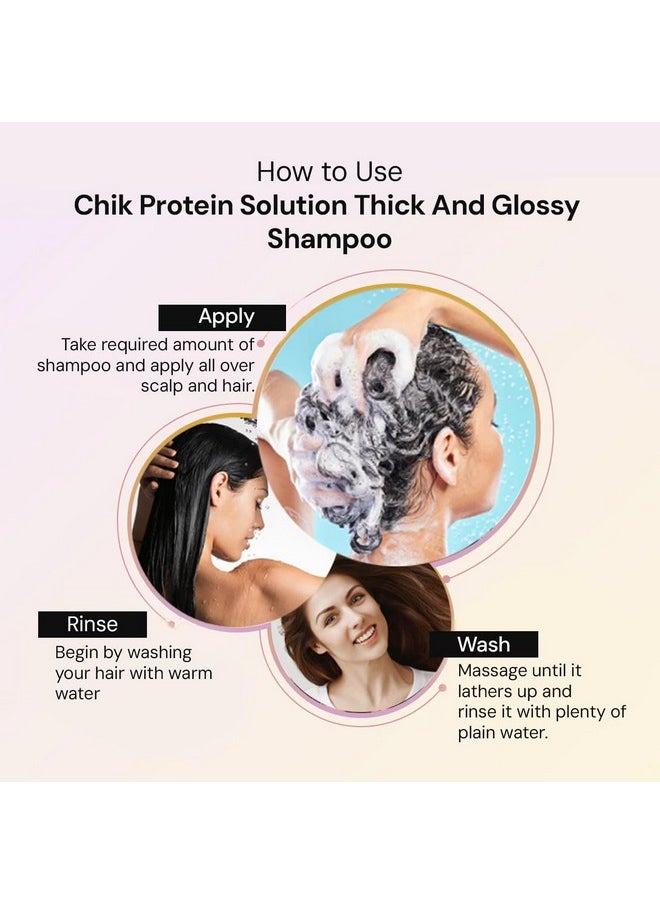 Protein Therapy Shampoo| For Strong & Black Hair | With The Goodness Of Black Tea, And Flax Seeds | 340Ml
