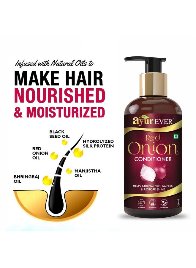 Red Onion Oil (200 Ml) + Onion Shampoo (300Ml) + Onion Conditioner (300 Ml)