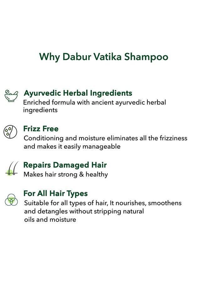 Vatika Health Shampoo, 640 Ml (Pack Of 2)