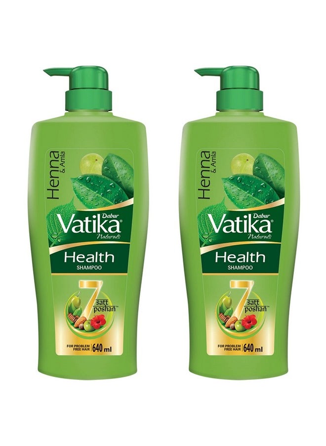 Vatika Health Shampoo, 640 Ml (Pack Of 2)