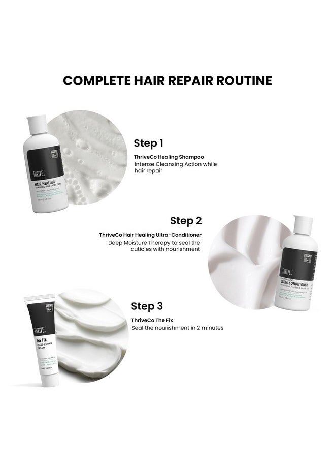 Hair Healing Shampoo, Heals Damaged Caused By Treatment, Reduces Frizz & Breakages, With Hyaplex Hair Bonding Tech. For Both Men & Women - 250 Ml