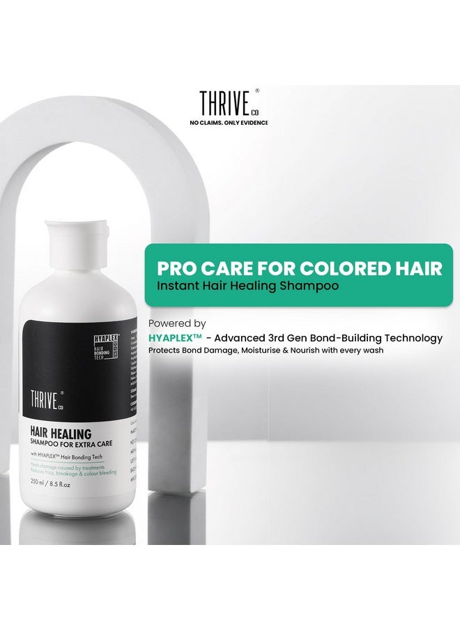 Hair Healing Shampoo, Heals Damaged Caused By Treatment, Reduces Frizz & Breakages, With Hyaplex Hair Bonding Tech. For Both Men & Women - 250 Ml