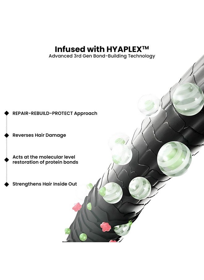 Hair Healing Shampoo, Heals Damaged Caused By Treatment, Reduces Frizz & Breakages, With Hyaplex Hair Bonding Tech. For Both Men & Women - 250 Ml