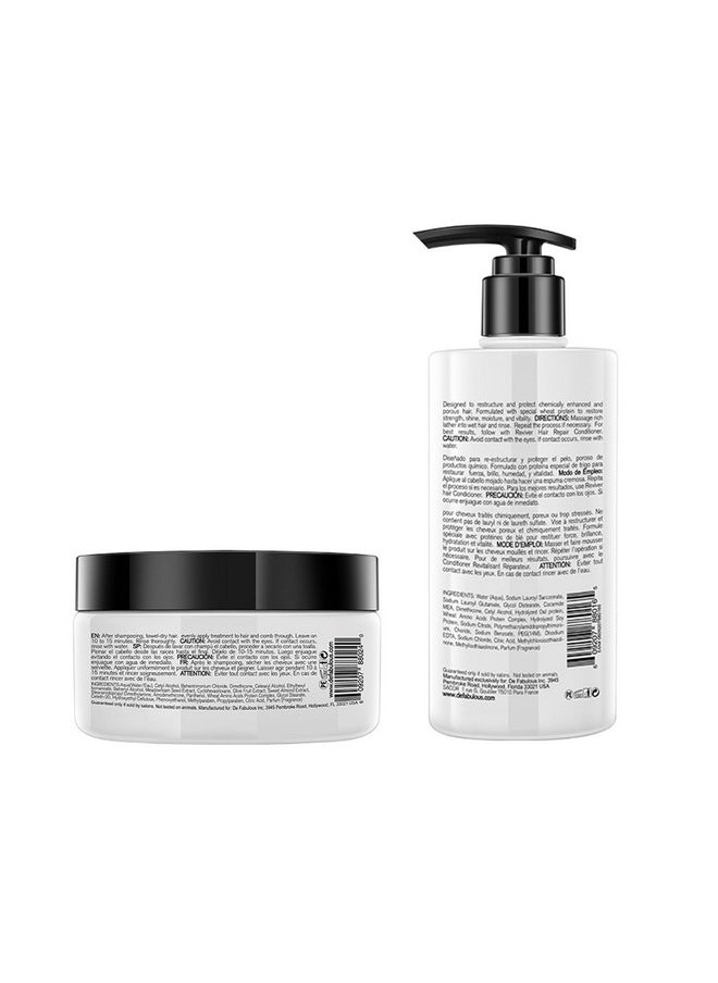 Reviver Hair Repair Shampoo & Treatment 250Ml (Combo Of 2) Sulphate And Paraben Free, Ph Balanced, Repairs Dry & Frizzy Hair, All Hair Types.