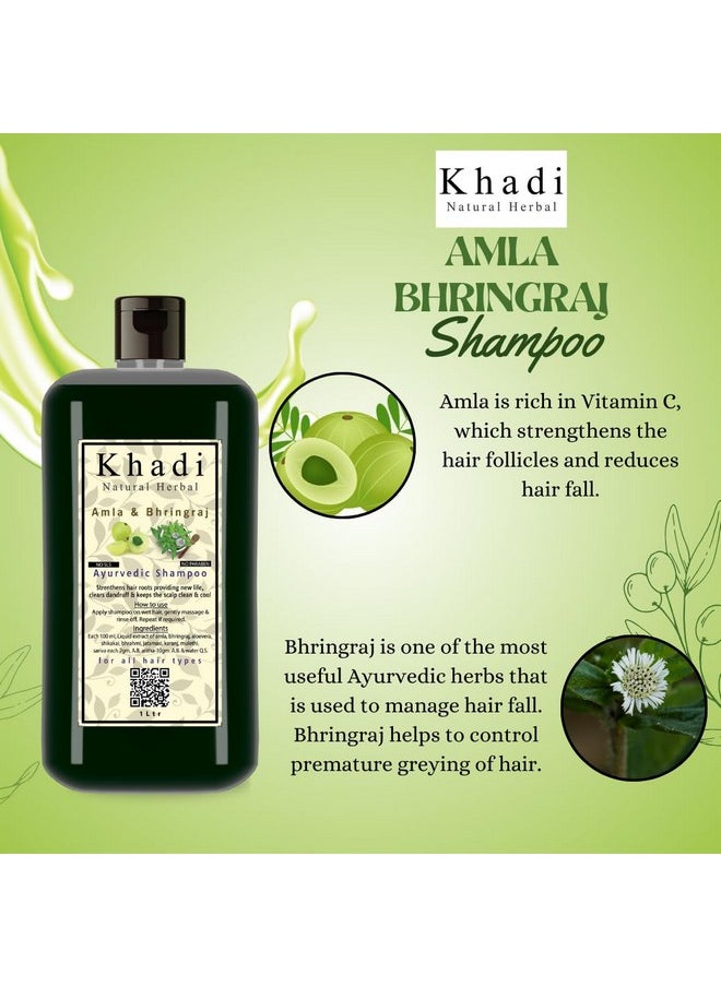 Amla & Bhringraj Shampoo For Men Women 1000Ml