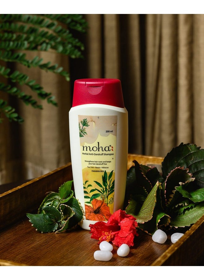 Anti-Dandruff Shampoo With Perfect Blend Of Hibiscus & Tea Tree Oil For Men & Women All Types Of Hairs - 200Ml (Pack Of 1)