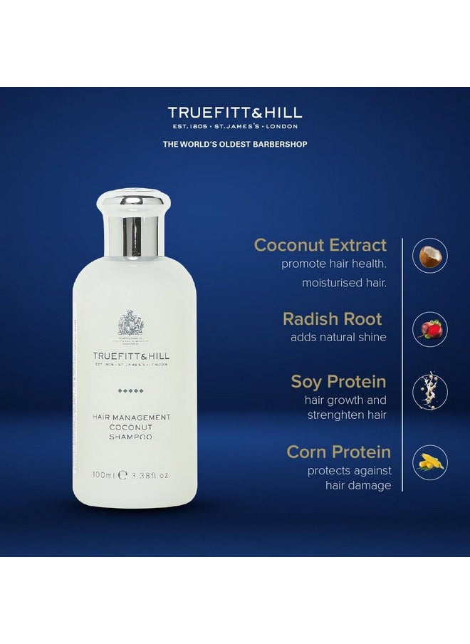 Hair Management Coconut Shampoo 100Ml | Suitable For All Hair Types | Best For Normal-Dry-Itchy-Flaky Scalp