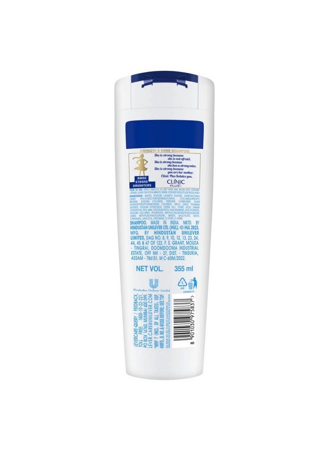 Strength & Shine Shampoo With Egg Protein For Strength, Shine And Smoothness, 355 Ml