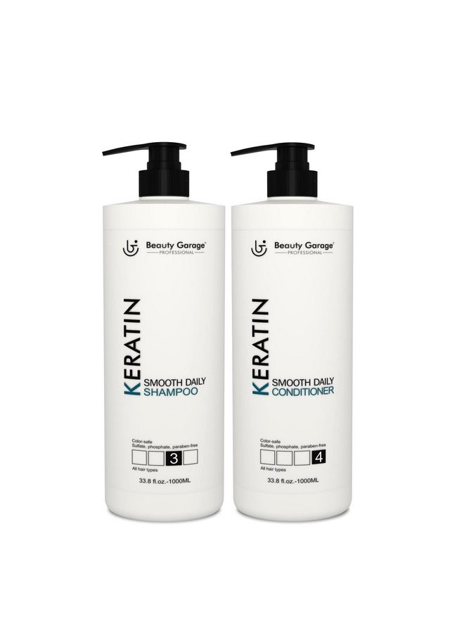 Keratin Smooth Daily (Shampoo+Conditioner) 1000Ml Pack
