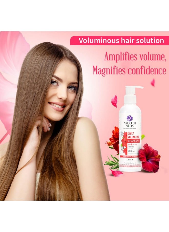 Daily Volumizing Shampoo | Bio-Active Formula For Thicker Fuller & Healthier Hair Protects From Drying Effects 200Ml