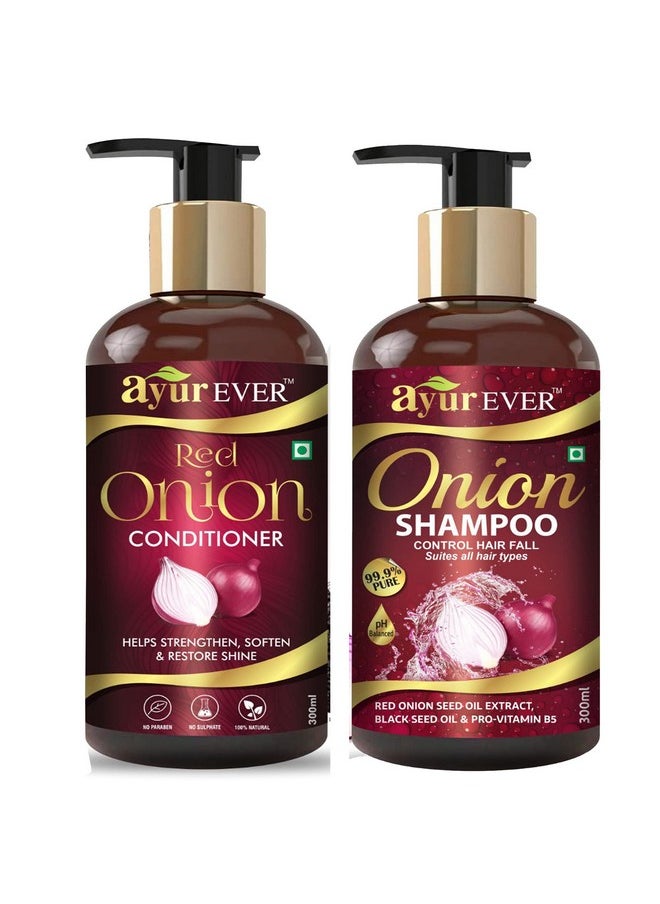 Onion Oil Shampoo (300 Ml) + Onion Conditioner (300 Ml)