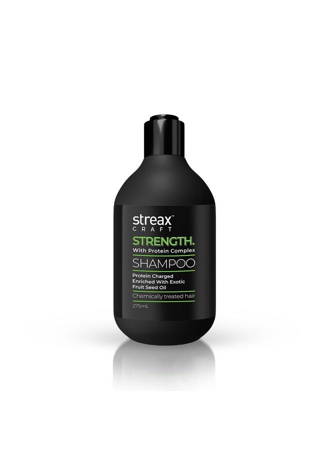 Craft Strength Shampoo, 275 Ml For Women I For Chemically Treated Hair I Strength With Protein Complex I Enriched With Exotic Fruit Seed Oil