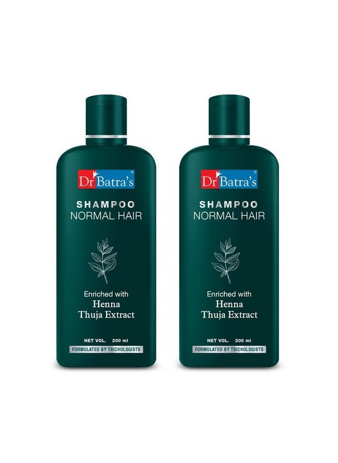Shampoo Enriched With Henna, Strengthening Shampoo For Hair (200Ml, Pack Of 2)