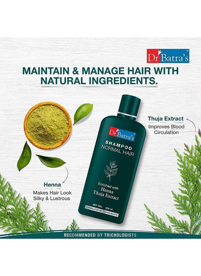 Shampoo Enriched With Henna, Strengthening Shampoo For Hair (200Ml, Pack Of 2)