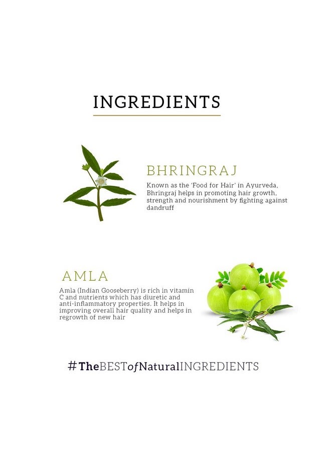 Amla & Bhringraj Shampoo | Hair Cleanser For Nourishing Hair | Shampoo For Smooth & Soft Hair | Sls & Paraben Free | Suitable For All Hair Types | Powered Botanics | 310Ml