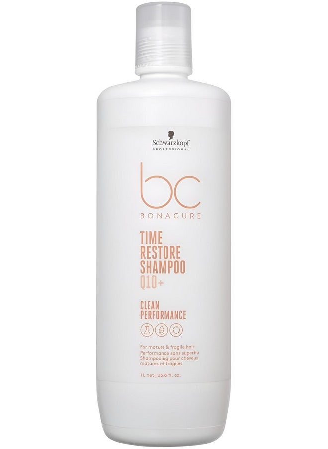 Bonacure Time Restore Shampoo With Q10+ | For Mature Hair | 1000Ml