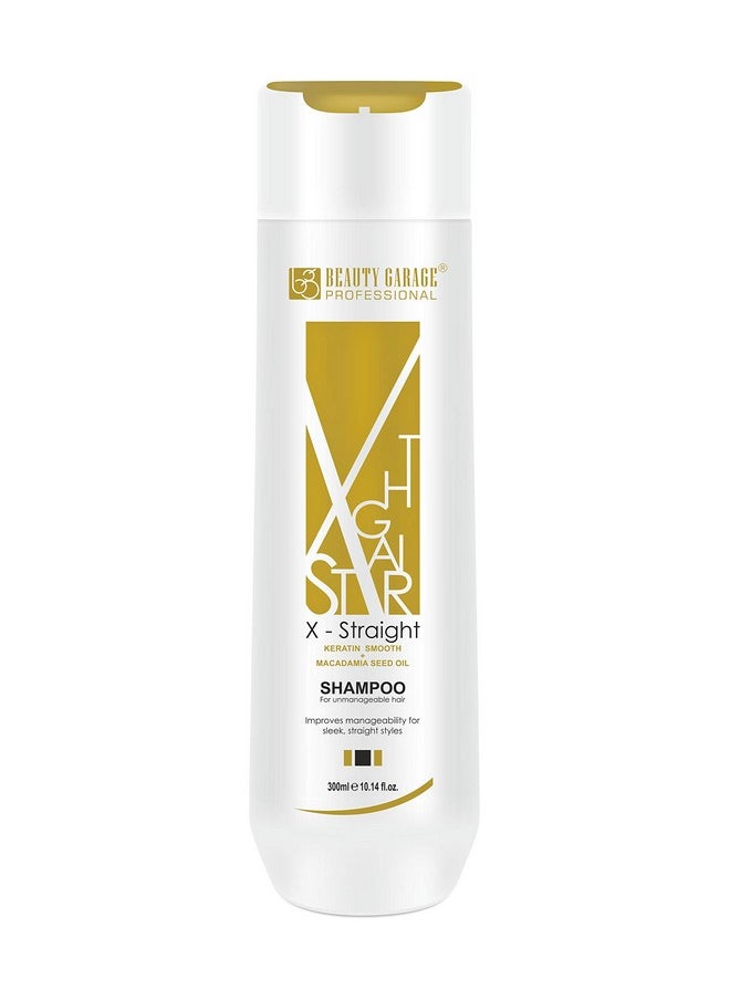 X-Straight With Macadamia Seed Oil For Unmanageable Hair Shampoo 300Ml
