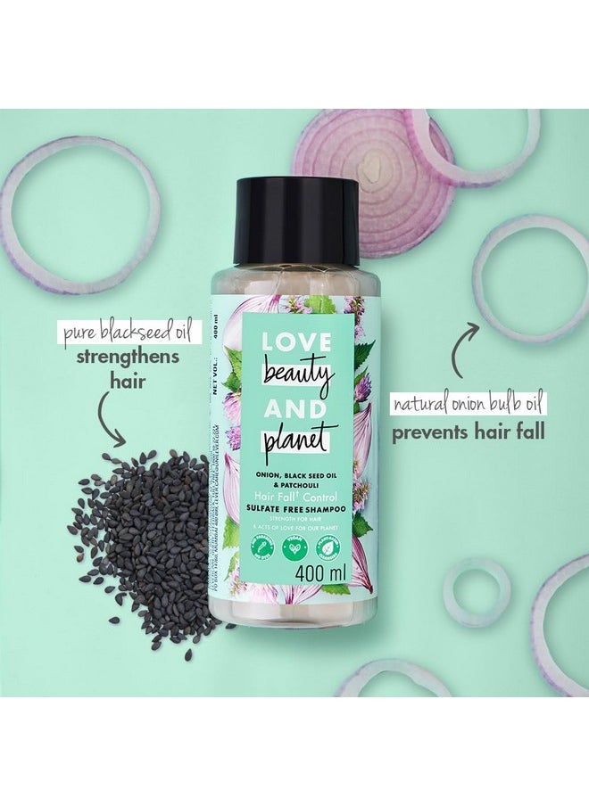 Onion Oil|| Blackseed Oil & Patchouli Sulfate Free Hairfall Control Shampoo|| No Parabens|| No Dyes|| Patchouli Essential Oil|| 400 Ml