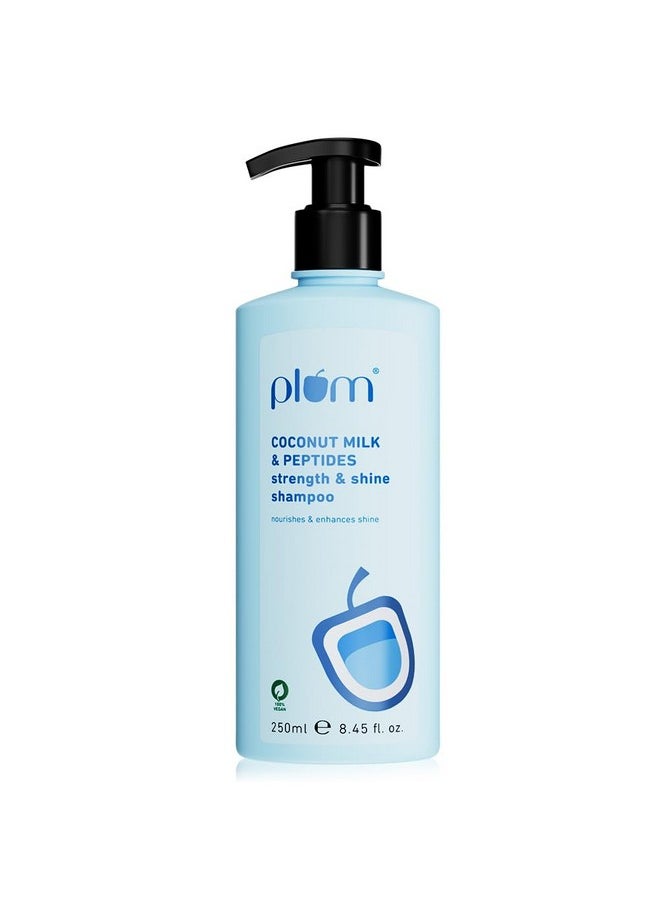 Coconut Shampoo For Dull Hair With Coconut Milk And Peptides For Strong & Shiny Hair I 22X Shine I Soft, Silky Hair I Shampoo For Women And Men | 250Ml