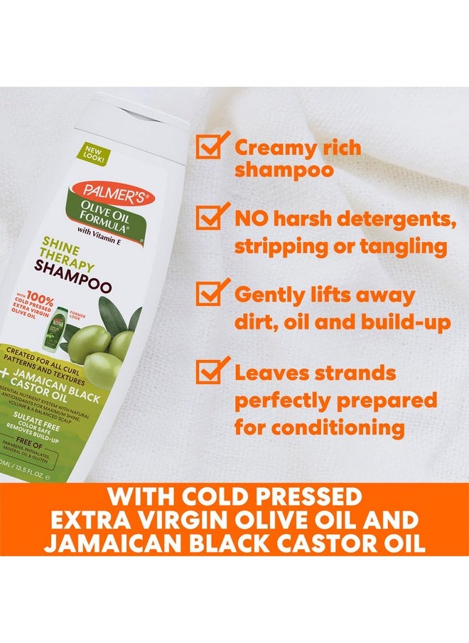 Olive Oil Smoothing Shampoo For Extra Shine, Colour Safe, Free Of Sulfates, Parabens, Phthalates,Mineral Oil & Gluten - 400Ml