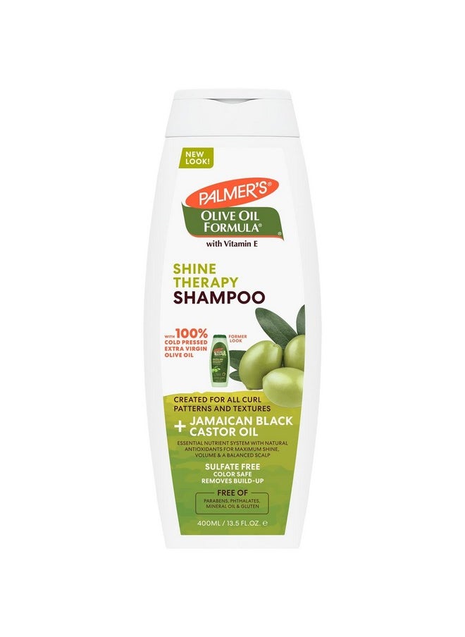 Olive Oil Smoothing Shampoo For Extra Shine, Colour Safe, Free Of Sulfates, Parabens, Phthalates,Mineral Oil & Gluten - 400Ml