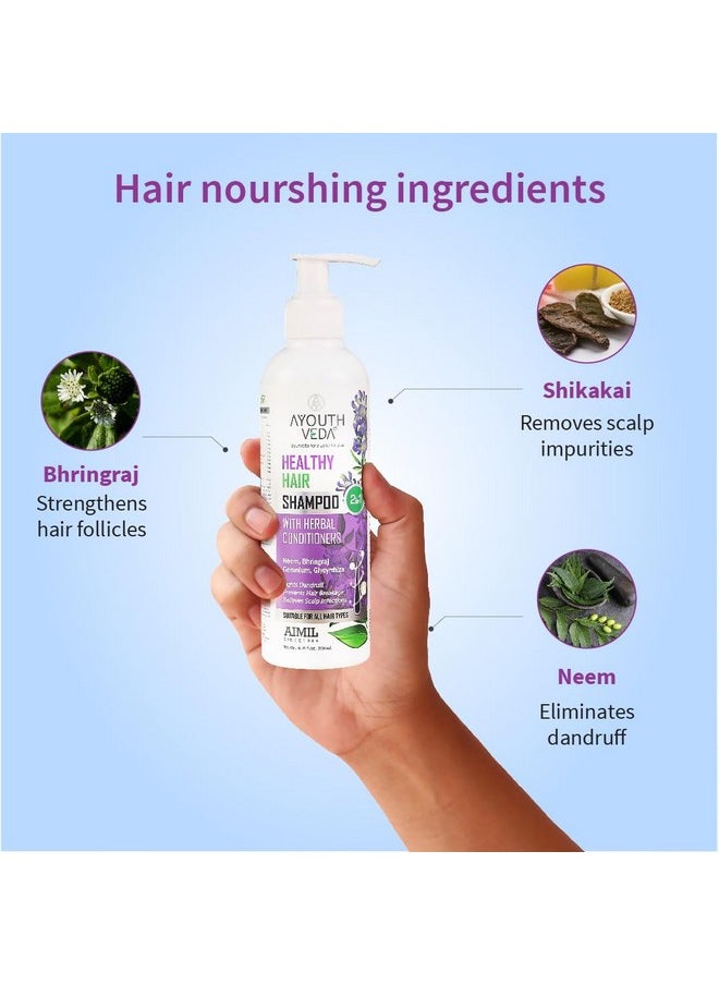 Healthy Hair Shampoo 200Ml With Bhringraj And Shikakai | Best Hair Shampoo For Women | Control Hair Breakage & Dandruff | Herbal Conditioner & Cleansers(Pack Of 1; 200Ml)