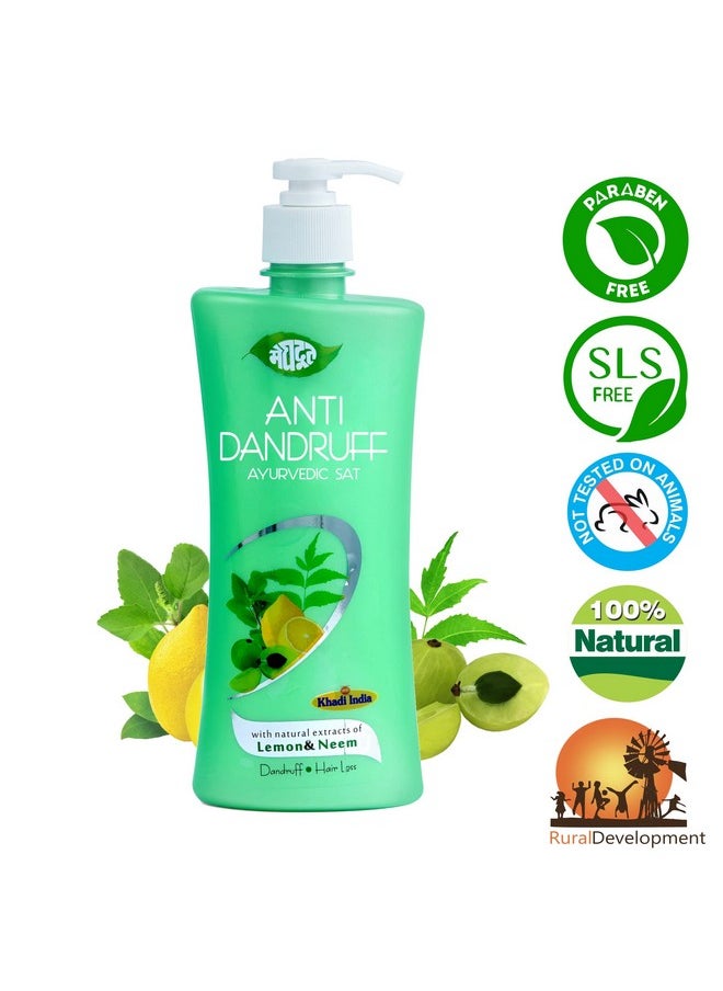Ayurvedic Anti Dandruff Shampoo Enriched With Extracts Of Lemon And Neem For Health Scalp Free My Lice, Oily Dandruff Control, Anti Dandruff Shampoo For Men And Women, 500Ml, Pack Of 1