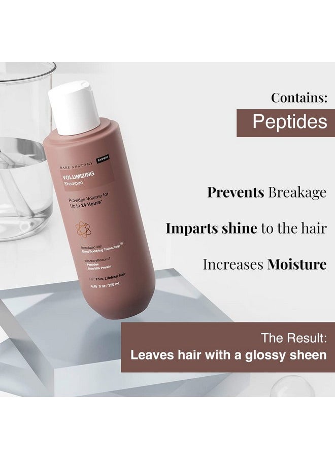 Volumizing Shampoo, Voluminous Hair Upto 24 Hours, Powered By Peptides & Rich Milk Protein, Strong & Bouncy Hair, Volume Shampoo For Thin & Flat Hair For Unisex, 250Ml