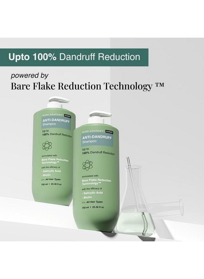 Expert Anti-Dandruff Shampoo | Up To 100% Dandruff Reduction | Targets Oily Scalp And Sheds Dry Flakes | 750 Ml