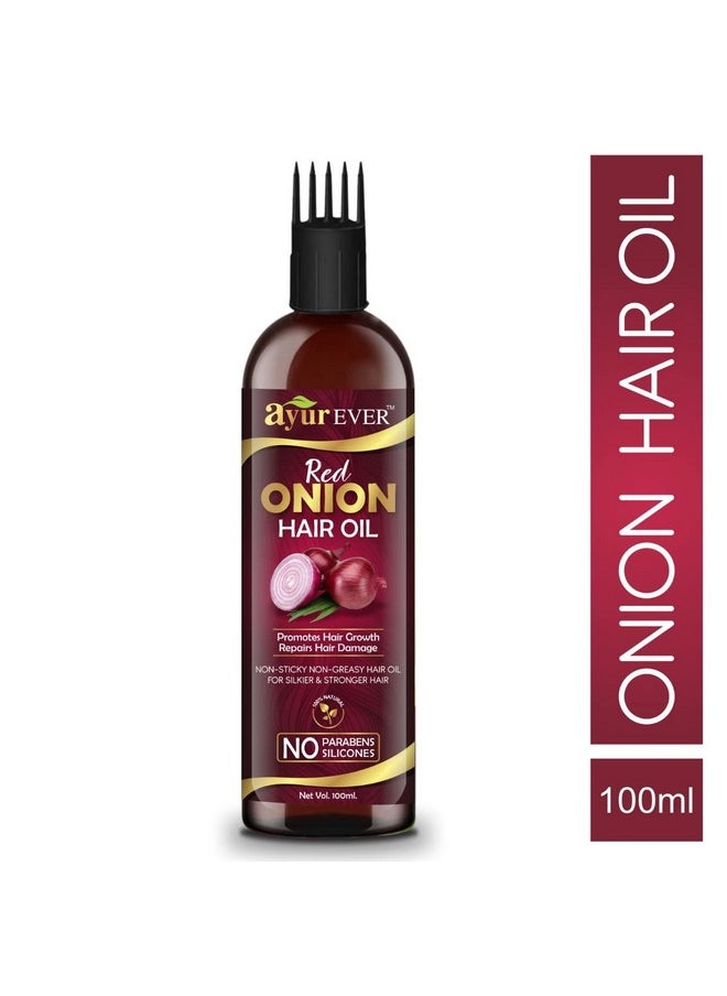 Cold Pressed Onion Hair Oil For Hair Growth (100 Ml) + Natural Extract Onion Shampoo (300 Ml)