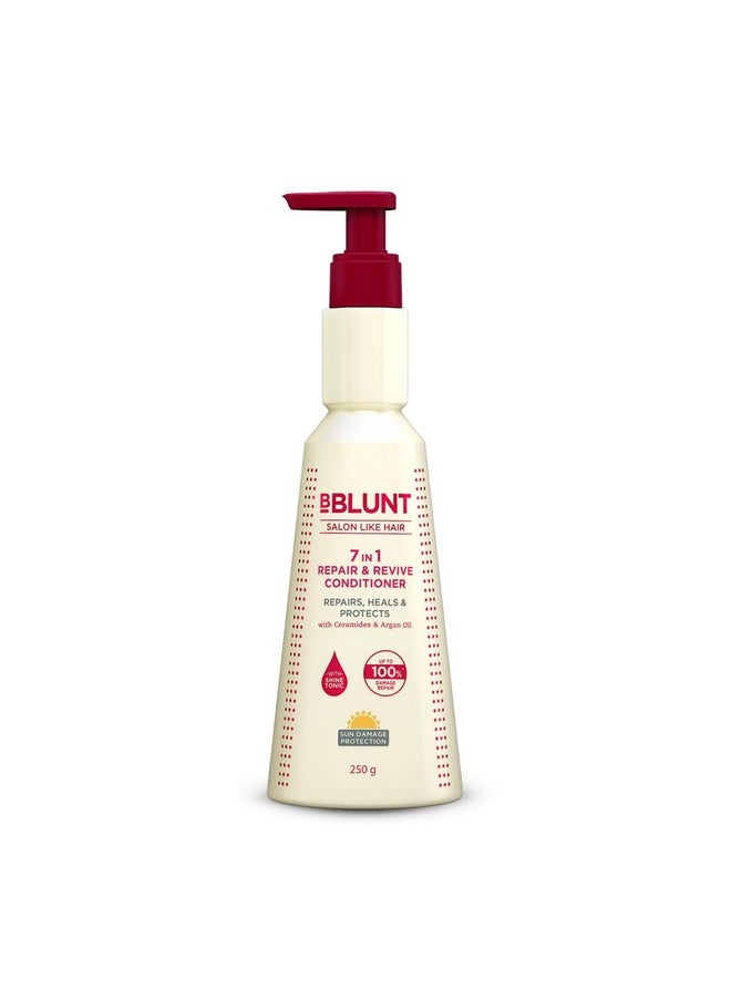 7 In 1 Repair & Revive Conditioner For Upto 100% Damage Repair - 250 G | Addresses 7 Signs Of Hair Damage | Enriched With Ceramides & Argan Oil