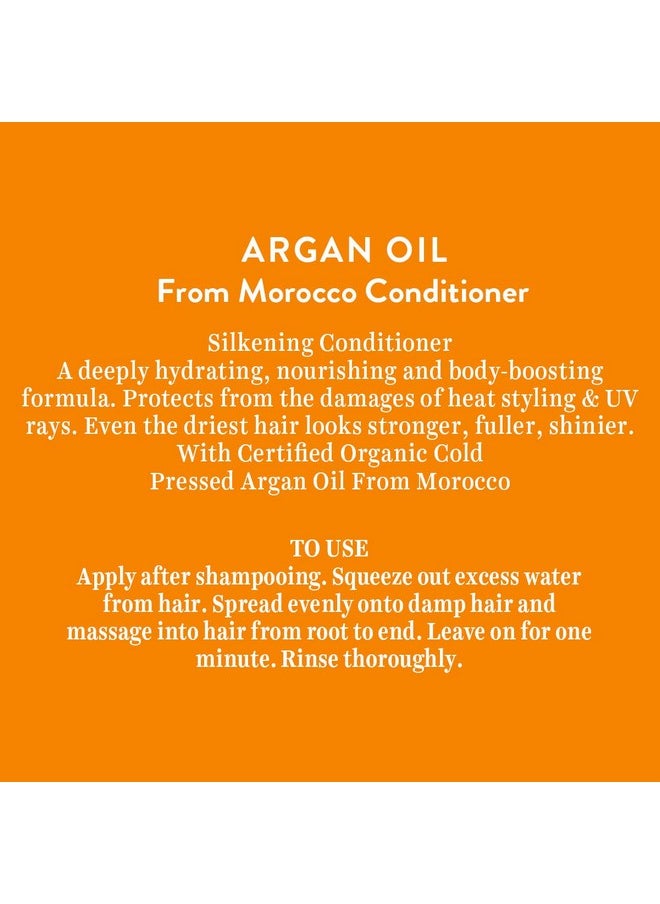 Argan Oil Hair Conditioner From Morocco (Repairs, Rejuvenates, And Silkens Hair), 300Ml, 1 Count