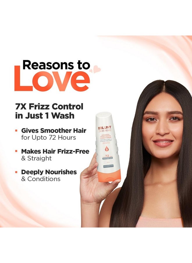 Advanced Smoothening Conditioner With Keratin & Hyaluronic Acid - 250 G | Makes Hair Frizz-Free & Straighter | Deeply Nourishes | Adds Spectacular Shine | For Men & Women