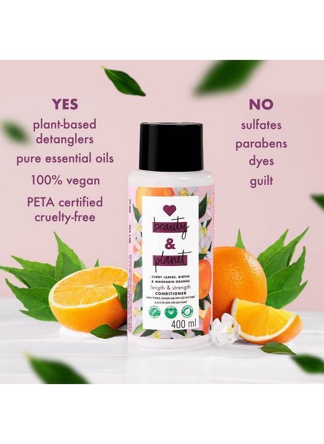 Curry Leaves, Biotin & Mandarin Natural Conditioner For Split-End Free For All Long Hair|No Sulfates,No Paraben|200Ml,1 Count