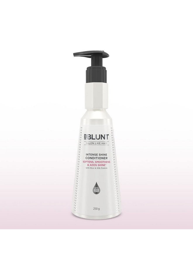 Intense Shine Conditioner With Rice & Silk Protein For Softer, Smoother & Shinier Hair - 250 G
