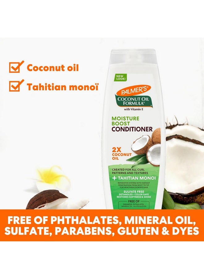 Coconut Oil Conditioner For All Hair Types For Moisture Boost Of Dry, Damaged & Colour Treated Hair, Minimizes Tangles - 400Ml, 1 Count