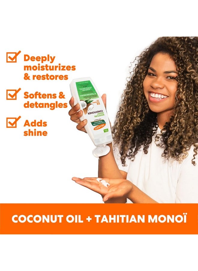 Coconut Oil Conditioner For All Hair Types For Moisture Boost Of Dry, Damaged & Colour Treated Hair, Minimizes Tangles - 400Ml, 1 Count