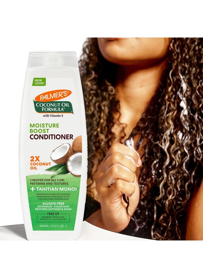 Coconut Oil Conditioner For All Hair Types For Moisture Boost Of Dry, Damaged & Colour Treated Hair, Minimizes Tangles - 400Ml, 1 Count