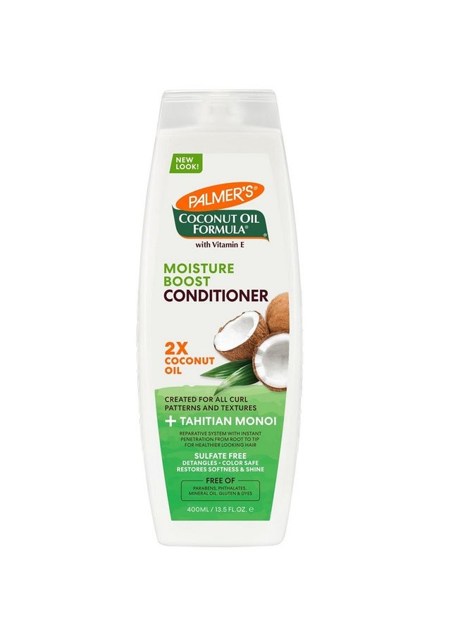 Coconut Oil Conditioner For All Hair Types For Moisture Boost Of Dry, Damaged & Colour Treated Hair, Minimizes Tangles - 400Ml, 1 Count