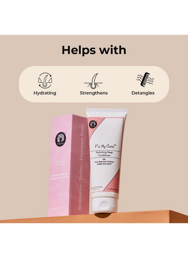 3-In-1 Deep Conditioner For Intense Moisture| Curl Enhancer & Activator| Hair Repair With Mango Butter & Honey| Silicone-Free, Sulphate-Free, Suitable For All Hair Types (250Ml)