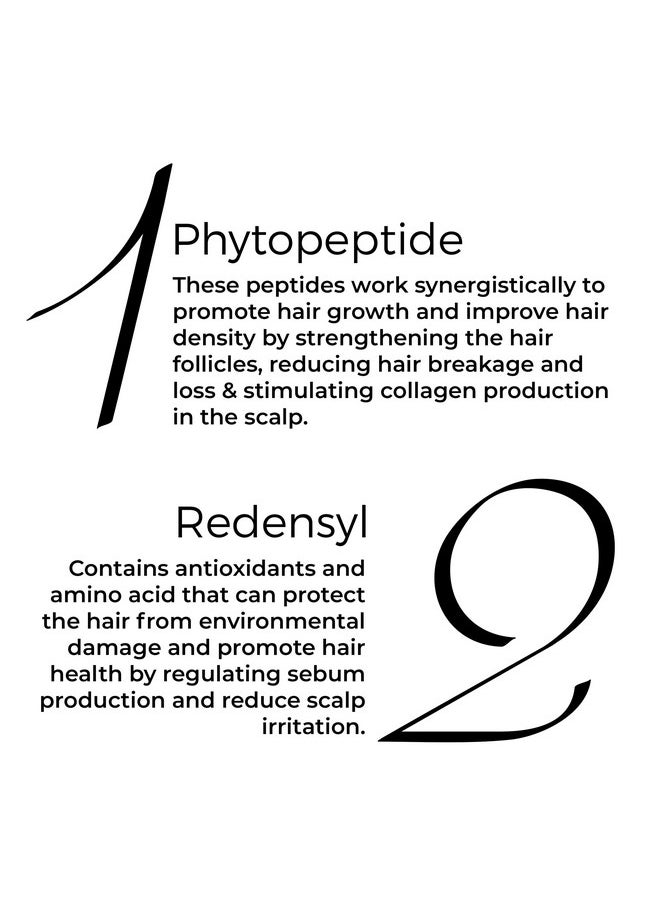 Caffeine & Phytopeptide Scalp Serum - 3% Redensyl, 2% Caffeine, 5% Phytopeptide, Hair Growth Serum For Men & Women, With Natural Ingredients, Controls Hair Fall, Stimulates Hair Growth, 30 Ml