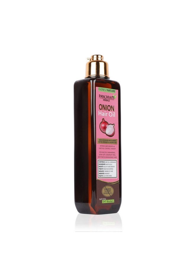 Herbals Onion Hair Oil 200 Ml Controls Hair Fall & Breakage Boosts Healthy Hair Growth,Reduces Thinning Of Hair.