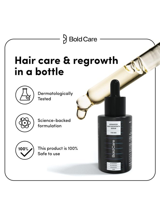 Advanced Hair Growth Serum For Men (30 Ml) | 3% Redensyl 3% Procapil 3% Baicapil | Targets Hair Fall | Nourishes Scalp With Natural Alternative