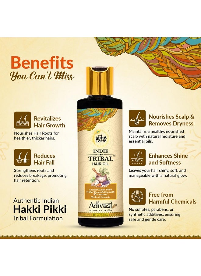 Divasi) Hair Oil By The Indie Earth Based On Hakki Pikki Tribe’S Hair Care Formula With 50+ Potent Ingredients Including Moringa, Bhringraj, Hibiscus, Heena, Blackseed & Rosemary Oil