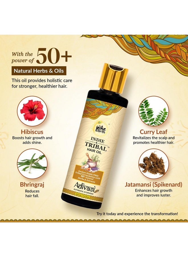 Divasi) Hair Oil By The Indie Earth Based On Hakki Pikki Tribe’S Hair Care Formula With 50+ Potent Ingredients Including Moringa, Bhringraj, Hibiscus, Heena, Blackseed & Rosemary Oil