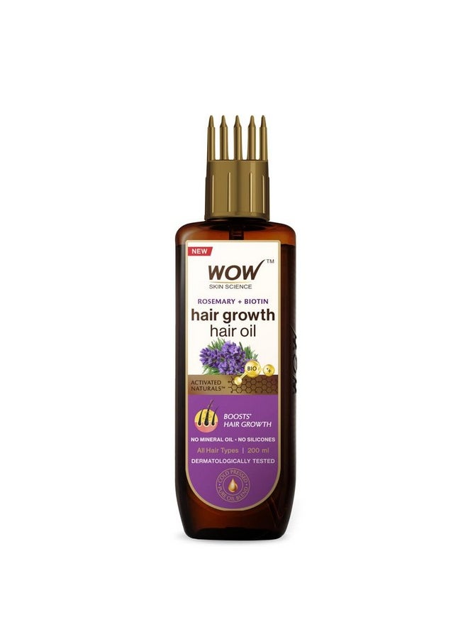 Rosemary With Biotin Hair Growth Oil | Stimulates New Hair Growth | Controls Hair Fall & Reduces Hair Breakage | Gives Healthy Hair