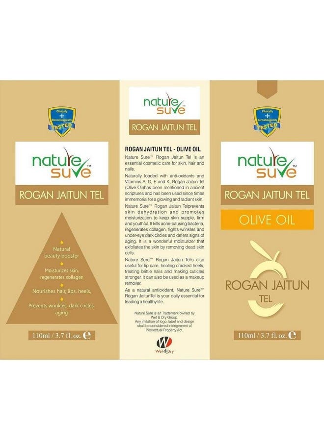 Combo - Castor Oil 110Ml (Arandi Tail) And Rogan Jaitun Tail (Olive Oil) 110Ml